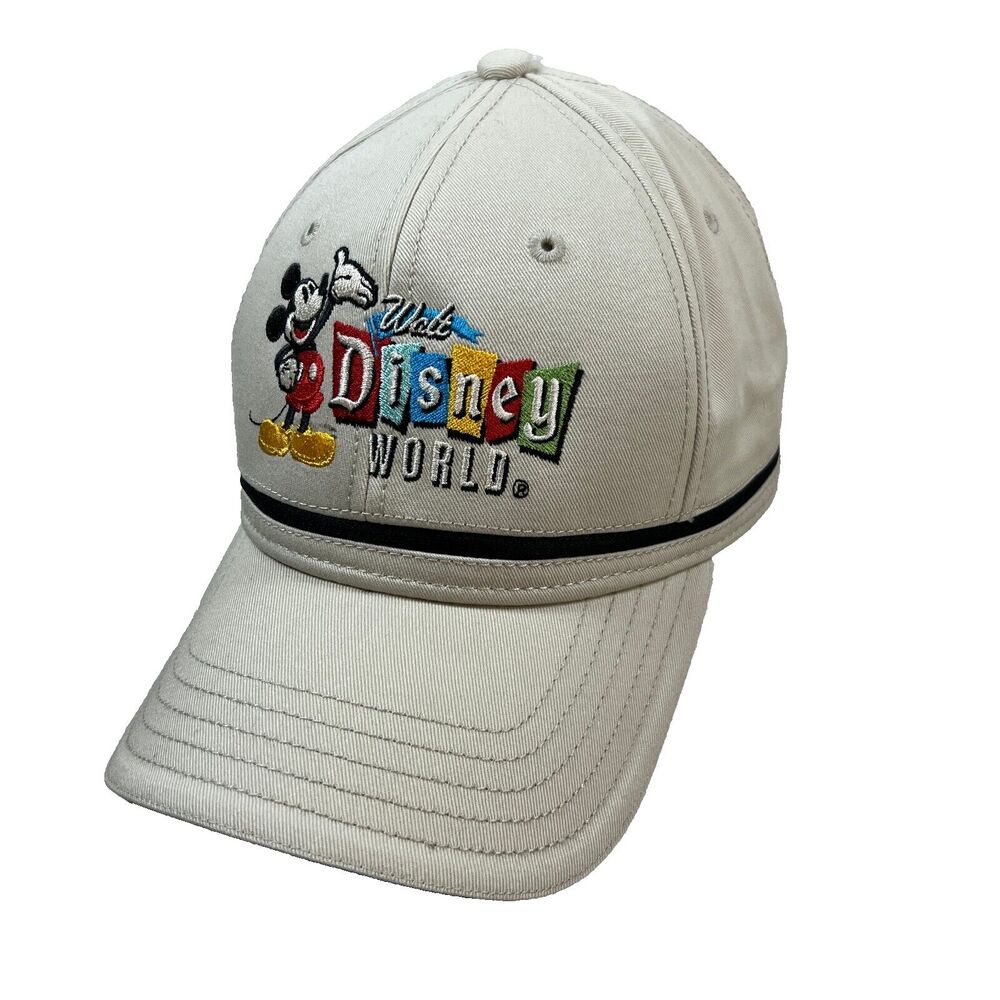Walt Disney World Mickey Mouse Convertible Hat Visor Adjustable Zip Off WDW